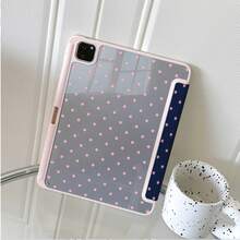 1pc Cute Pink Star Print Tablet Protective Case, Foldable Stand, Multi-Angle Viewing, Suitable For Work And Entertainment, With Pen Slot, Compatible With IPad Pro 2024/Air M3/A16 2025, Compatible With Xiaomi, MatePad - Multicolor - View 6