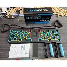 11-Piece Multifunctional Push-Up Board Set, Multi-Purpose Home And Gym Fitness Equipment, Suitable For Chest Training And Strength Exercise, Portable Outdoor Sports Gear, Men's Push-Up Board, Home Fitness Equipment, Abdominal Workout Equipment, Fitness Board, Strength Training Tool, Compact Design - Multicolor - View 9