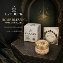 EVODUCK 1件聖家宗教禮品盒蠟燭，家居祝福虔誠錫罐蠟燭，附7日禱告經文反思手冊，信仰平安款待裝飾，適用於祭壇、玄關、邊桌、玄關桌，適合送給父母與家人的喬遷禮物 - 宗教蠟燭 - 查看 4