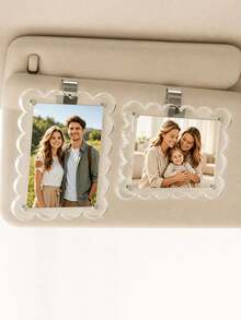 1/2 buah Klip Foto Pelindung Matahari Mobil Bingkai Foto Magnetik Klip Foto Mobil Magnet Kuat Magnet Kulkas Klip Mudah Desain Tepi Bergelombang Hadiah Pengemudi yang Bijaksana Hadiah Liburan Natal yang Ideal - Beraneka warna - View 6