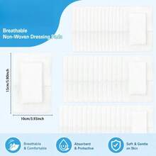 48/35pcs Self-Adhesive Dressings - Equipped With Breathable Gauze Pads,Bandage Fixation Patch,Soft & Skin-Friendly,Highly Absorbent, For Protection Everyday And Outdoor Use - Multicolor - View 4
