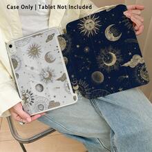 1pc Tablet Protective Case With Stand, Star, Moon, Sun Pattern, Suitable For Honor 8/9/10/X8/X8A/X9/X8Pro/X9Pro/ MatePad Se 11 Inch/MatePad 11 Inch/11.5 Inch, MatePad Pro/, Apple 10th/11th Generation 2025 (A16) - Style 3 - View 5