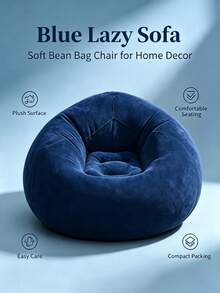 Portable Lightweight Inflatable Sofa, Inflatable Bean Bag Chair, Foldable Comfortable Beach Chair, Outdoor Leisure Sofa Furniture, Garden Decor Outdoor, Holiday Essential, Foldable Inflatable Chair, Suitable For Outdoor Camping, Home Use, Autumn Fashion Item - Multi-color - View 18