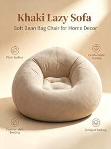 Portable Lightweight Inflatable Sofa, Inflatable Bean Bag Chair, Foldable Comfortable Beach Chair, Outdoor Leisure Sofa Furniture, Garden Decor Outdoor, Holiday Essential, Foldable Inflatable Chair, Suitable For Outdoor Camping, Home Use, Autumn Fashion Item - Multi-color - View 15