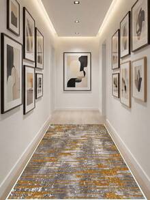 Digitally Printed Non-Slip Washable Runner And Area Rug Living Room Carpet, Modern Design | Modern, Scandinavian, Bohemian And Classic Styles | 100% Polyester - Grey - View 7