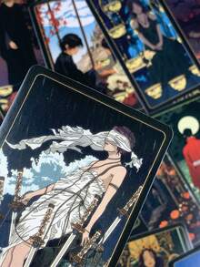 1 Box Ukiyo Tarot ,78 Cards,Japanese Style Divination Set,Enthusiasts With A Strong Interest In Ukiyo-E Or Anime - Multicolor - View 9