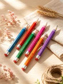 [Customized]2pcs, Customized Engraved Name Pencils With Eraser - Suitable For Sketching, Exams And Painting - - Ideal Birthday, Christmas And Thanksgiving Gifts - Sets - View 2