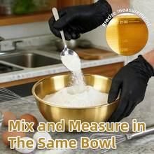 3/4pcs Stainless Steel Graduated Salad Bowl, Stackable Mixing Bowl, Household Baking And Cooking Bowl, Easy To Clean, Outdoor Food Preparation Tool, Simple And Stylish High-End Kitchenware - Multicolor - View 4