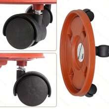Rolling Flower Pot Tray With Wheels - A - View 2
