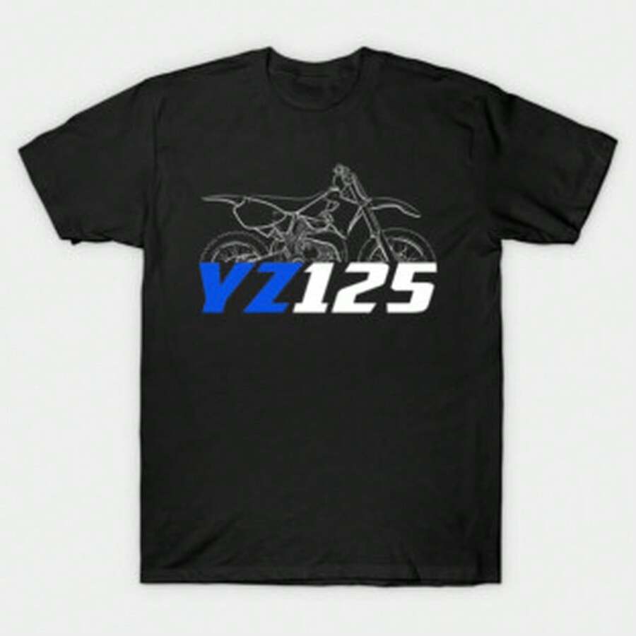 YZ125 1996-2001 T-Shirt - 黑色 - 查看 1