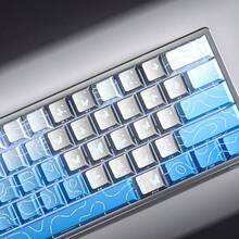AULA Beauty Butterfly Love Keycaps con Grabado Lateral DIY Personalizado PBT Altura de Fábrica 21 Teclas Patrón Lindo Tapas de Teclado - Ver 10