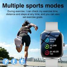 Unisex Smart Watch With Comfortable Silicone Strap, Supports Phone Calls, Message Notifications, Music Control, Alarm Function, Compatible With Android And IOS Systems, Sporty Design, Perfect Gift Choice - Multicolor - View 2
