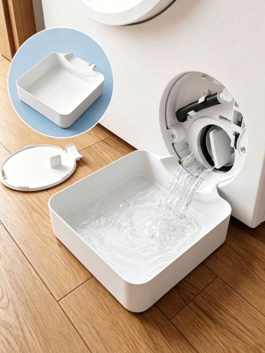 1pc All-In-One Washing Machine Drain Funnel With Lint Filter + Water Drip Tray, Universal Anti-Leak Accessory For Home Washing Machines, Laundry Room Water Accumulation And Moisture Prevention Floor Protection Tool, Practical Home Laundry Care Essential For Renters And Homeowners