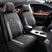 4PCS/9PCS Universal Car Seat Cover Set - Optional Front 2 Seats Or Full 5 Seats, Diamond Quilted Faux Leather With Non-Slip Backing, Easy Installation; Suitable For Sedan, SUV And Pickup Truck; Car Interior Protection Kit And Accessories. - Seat Covers - View 15