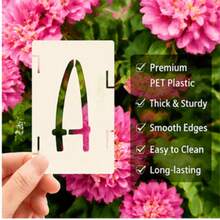 42 Pcs 2 Inch Interlocking Alphabet Letters Numbers Symbols Painting Stencils Reusable PET Plastic Templates For Wood Signs Wall Fabric Canvas DIY Crafts - Sets - View 2