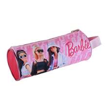 Dam Round Pencil Case Barbie Deluxe. Fully Lined And Customized Interior. - Pink - View 2