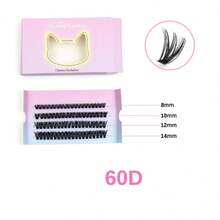 ARTSTAR 4-Row Cluster Eyelash Extensions 30D/40D/50D/60D Natural Style Handmade Eyelash Bundles - D - View 11