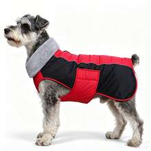 Winter Warm Dog Jacket, Reflective Dog Jacket, High Neck Pet Cold Weather Clothing, Thick Fleece Dog Snow Clothing, Christmas Vest Clothing, Suitable For Small And Medium-Sized Dogs - Red - View 12