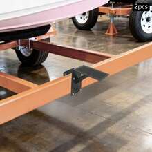 2PCS Frame Mounted Trailer Step Boat Trailer Step Yacht Trailer Step - Black - View 4