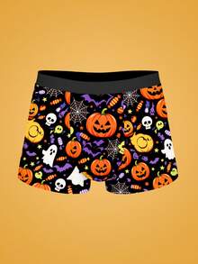 Notgurli Halloween Costumes For Men Pattern Men's Boxer Briefs, Comfortable Boxer Shorts, High Elastic Mid-Rise Athletic Underwear, Stylish Men's - Multicolor - View 18