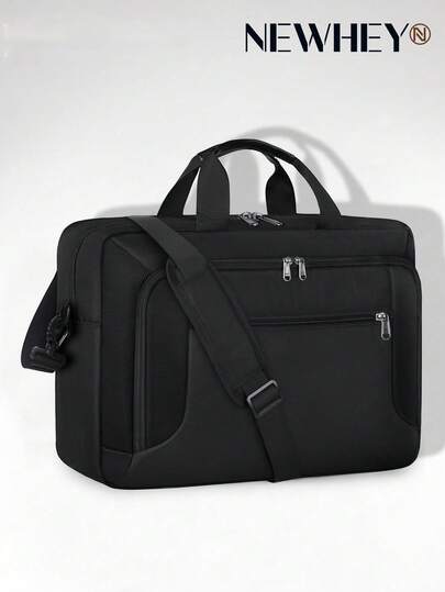 NEWHEY 17.3 Inch Laptop Bag, Large Capacity Waterproof Laptop Briefcase, Men's Business Office Computer Bag, 17 Inch Adjustable Shoulder Strap Crossbody Bag, Laptop Bag, Office Bag