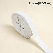 5.1 Yards DIY Handmade Materials White Sequin Plush Ribbon Roll 5 Widths (10mm-40mm) Shiny Plush Fabric Decoration Suitable For Bridal Wedding Bouquets, Hair Accessories, Gift Wrapping Essential For Crafters, Florists, DIY Enthusiasts, Wedding Aesthetic Lovers Multiple Sizes Sequin Plush Ribbon Sewing Accessories - Crystal Glitter Flocked Ribbon - View 9