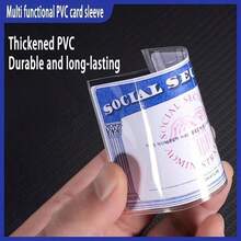 10pcs Of Thickened PVC Card Protective Covers - Soft And Transparent, Suitable For Social Security Cards, Medical Insurance Cards, Credit Cards, ID Cards, Etc - View 5