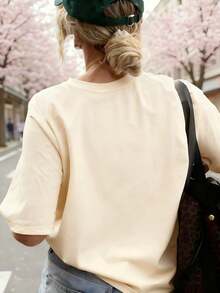 Women T-Shirts - Apricot - View 3