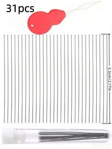 24/31/32/Set DIY Beading Needles, Includes Middle Hole Beading Needles, Thin Long Seed Bead Needles, Jewelry Making Tools For Bracelets, Necklaces - View 13