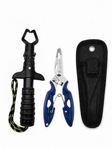 Professional Fishing Pliers & Hook Remover Set. Multi-Functional, Corrosion-Resistant & Lightweight. Essential For Ice, Fly & Saltwater Fishing. Features An Ergonomic, Non-Slip Design For Easy Hook Extraction,Fishing Equipment,Fishing Rod - Multicolor - View 13