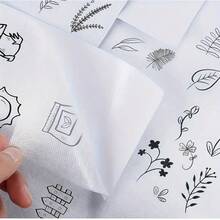 1pc A4 Size Blank Adhesive Water-Soluble Embroidery Stabilizer Paper - Printable Medium Weight Paper, Suitable For Inkjet Printers, DIY Craft Materials, Embroidery Fabric, Embroidery Tools - Multiple Styles - View 4
