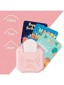 Manual Round Corner Punch Heavy Duty Cutter DIY Paper Cutter Suitable For R4/R7/R10mm Dies Suitable For Planner And Scrapbook Supplies DIY Business Card Printing Scrapbook Planner Business Card - Multicolor - View 1
