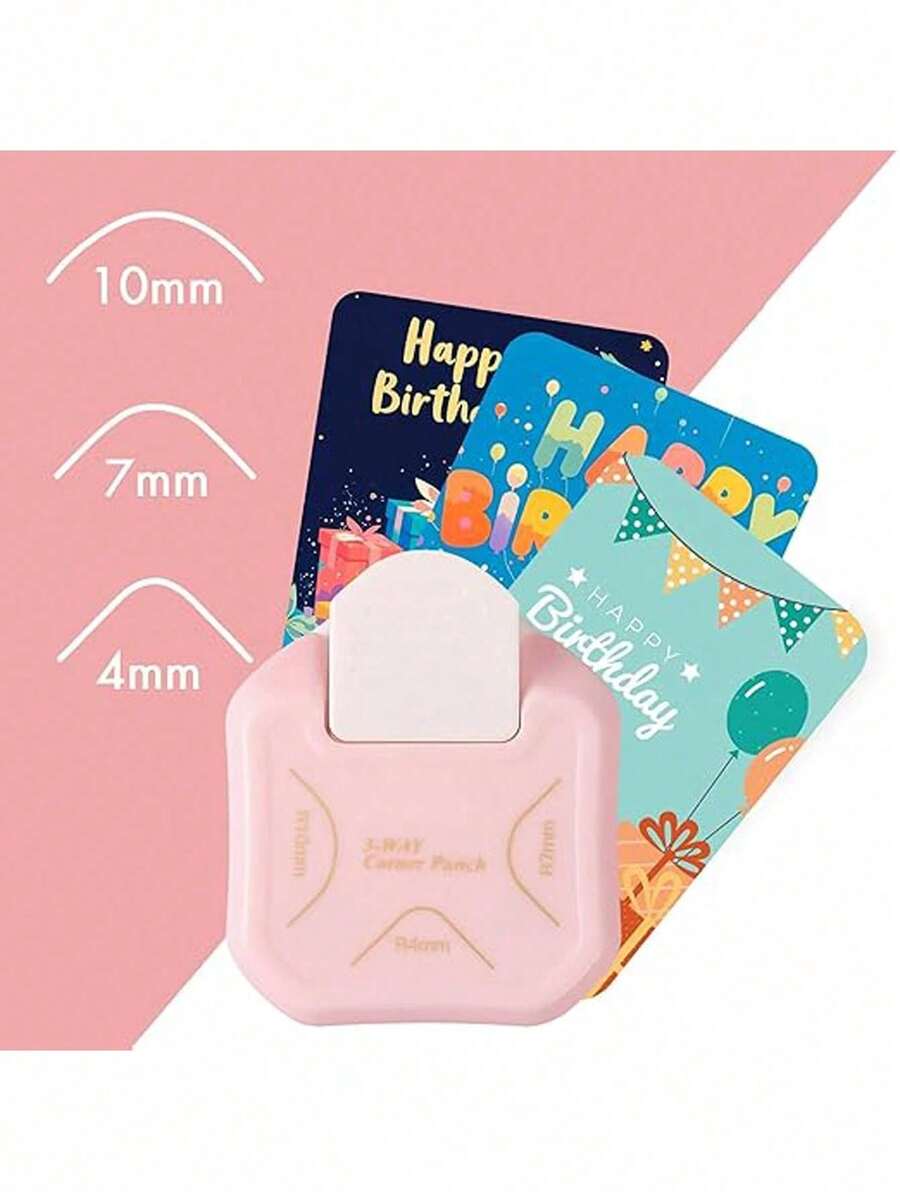 Manual Round Corner Punch Heavy Duty Cutter DIY Paper Cutter Suitable For R4/R7/R10mm Dies Suitable For Planner And Scrapbook Supplies DIY Business Card Printing Scrapbook Planner Business Card - Multicolor - View 1