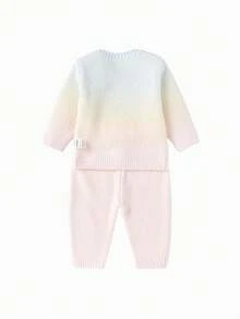 Balabala Spring Autumn Baby Underwear Set Soft Long‑Sleeve Top & Pants For Toddler Boys & Girls - Purple - View 2