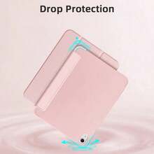 DANYCASE Tablet Protective Case With Pencil Slot, Suitable For A16, Air 11, M3, M2, Pro 11, M4, M5, 7th Gen, 8th Gen, 9th Gen (10.2 Inch, 10.9 Inch), Air 4, Air 5, Corner Protection Design - Pink - View 7