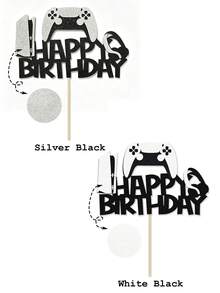 1pc Video Game Theme Birthday Cake Topper, Game Cake Decoration, Suitable For Video Game Theme Birthday Party - View 6
