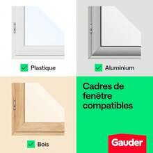 Bande auto-agrippante adhésive, moustiquaire fenêtre (12 m) | Fixation forte, ruban adhésif transparent en polyester pour filet - couleur comme sur la photo - Voir 4