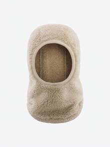 New Autumn And Winter Children's Pullover Hat, Versatile, Solid Color With Fleece Insulation, Cold Proof Hat, Scarf One-Piece Hat - Multicolor - View 12