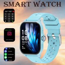 【Smart Watch】精選時尚男女運動智慧手錶，女款手錶，支援無線通話與訊息通知，計步器、卡路里、距離追蹤，運動模式，音樂控制，遠端拍照，鬧鐘提醒，多功能智慧手錶，男款手錶 - 查看 7