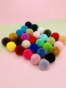 1.5/2mm Mixed Color Fluffy Soft Pom Poms Balls Handmade DIY Crafts Home Decor Sewing Supplies - Multicolor - View 4