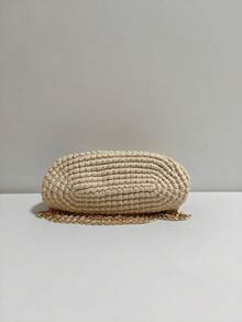 Woven Fashion Shoulder Bag, Crochet Handbag,Straw Bag - Multicolor - View 7