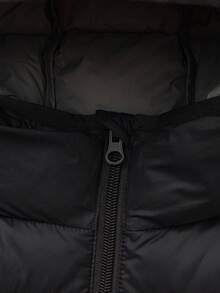 Balabala Jaket Bulu Angsa Anak yang Serasi untuk Orang Tua dan Anak, Pakaian Luar Musim Dingin yang Nyaman dan Hangat untuk Anak Laki-laki & Perempuan - nada hitam - View 6