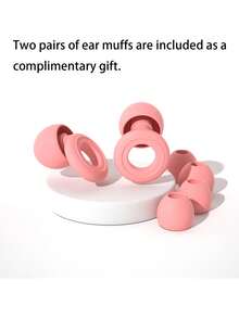 Reusable Noise-Reducing Ear Plugs Fitting The Ear Canal Soft Silicone Earplugs The Ears Loops Earplugs For Sleep Deep Focus People Earplug For Concert Study Taking Naps Loud Noise Snoring Home Sleep Swimming Accessories Plane Travel Essentials - Multicolor - View 15