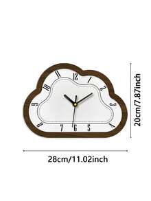 1pc Vintage Creative Desk Clock, Decorative Tabletop Clock, Entryway Clock, Wall Clock, Living Room Decor Display Clock, Battery Operated Silent For Bedroom, Back To School Study Supplies - Multicolor - View 18