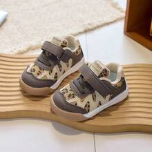 1 Pair Fashionable Baby Sports Shoes, Soft Breathable Fabric, Lightweight Cushioned Non-Slip Sole, Caring For Baby's Little Feet. Multiple Colors Available, Suitable For Running And Jumping, Essential For Cute Babies! - Brown - View 3