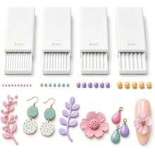3D Printed Clay Gel Ball Making Tool, 2mm 3mm 4mm 5mm Floral Bead Roller | Nail Art Polymer Clay Bead Roller For 3D Gel Flowers, Spherical Shaping Roller Tool For Round Beads, Earrings, Jewelry Making - Multicolor - View 2