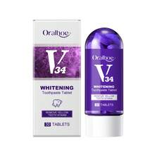 Solid Toothpaste Tablets. Cleans Yellow Teeth And Plaque. Freshens Oral Odor. Oral Care. Can Brighten And Whiten Teeth, Effectively Remove Yellowing. Convenient To Use, Gentle And Non-Irritating To Oral Cavity. Portable Cleaning Tablets - Purple - View 11