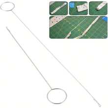 1pc Stainless Steel Sewing Ring Flip Hook, Threading Tool For Flipping Fabric Tubes, Straps, Belts, Strips, Used For Fabric Belt Weaving And Reinforcement, Handmade DIY Quilting Tool Accessory - Multiple Styles - View 1