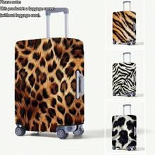 1PC / Flat Print Design / Luggage Protective Cover (Only Luggage Protective Cover, Not Including Luggage) / Suitable For 20 To 28 Inch Luggage / Made Of Thickened Fabric / Essential Accessory For Your Travel And Checked Luggage. - Multicolor - View 2