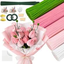 758pcs Handmade Chenille Stems, 10 Colors Large Pack, Suitable For Arts & Crafts, Flower Stems, Wrapping Paper, Pearls, Greeting Cards, Tape, Flower Centers, Ribbons, DIY Floral Crafts, Creative Projects, Holiday Decorations And Children's Crafts - Pipe Craft - View 16